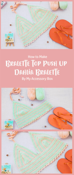 Crochet Bralette Top Push Up - Dahlia Bralette By My Accessory Box