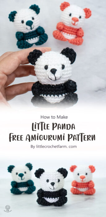 Little Panda Free Amigurumi Pattern By littlecrochetfarm. com