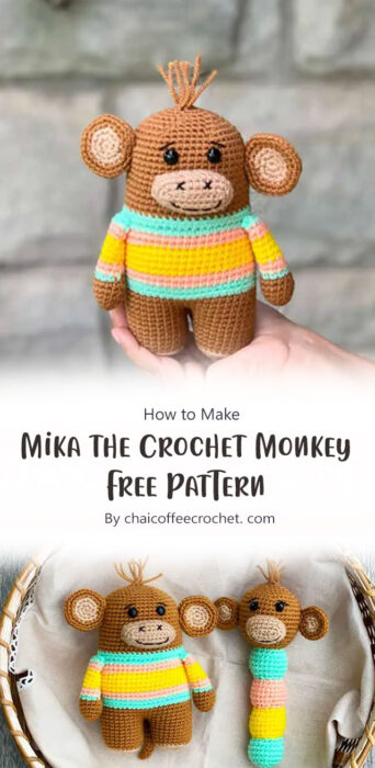 Mika the Crochet Monkey Free Pattern By chaicoffeecrochet. com