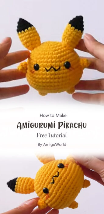 Amigurumi Pikachu By AmiguWorld
