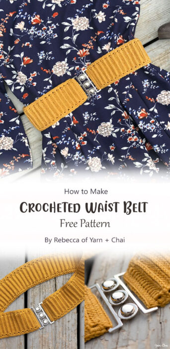 Crocheted Waist Belt By Rebecca of Yarn + Chai