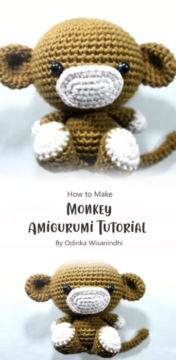 Monkey - Amigurumi Tutorial By Odinka Wisanindhi