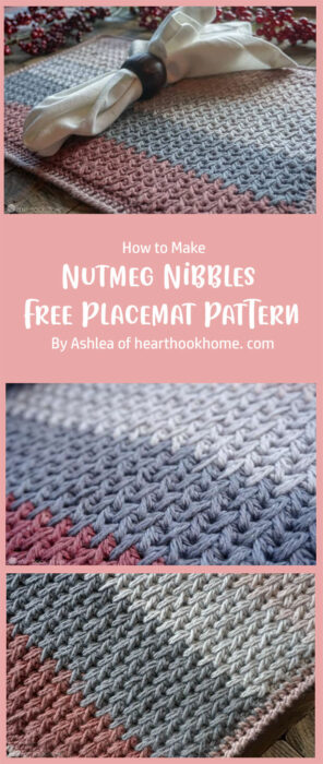 Nutmeg Nibbles: Free Placemat Crochet Pattern for Fall By Ashlea of hearthookhome. com