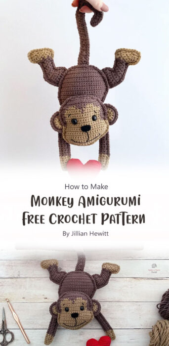 Monkey Amigurumi Free Crochet Pattern By Jillian Hewitt