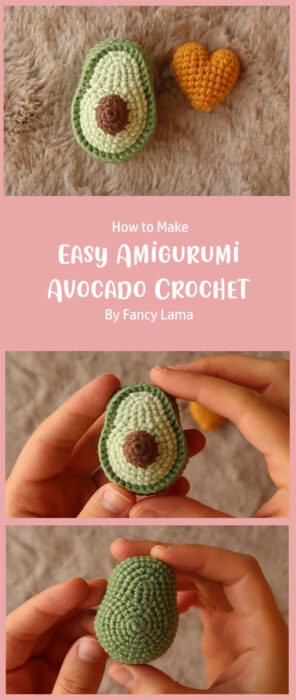 Easy Amigurumi Avocado Crochet By Fancy Lama
