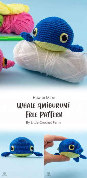 Whale Amigurumi Free Pattern By Little Crochet Farm