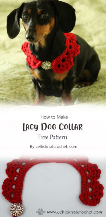 Lacy Dog Collar By celticknotcrochet. com