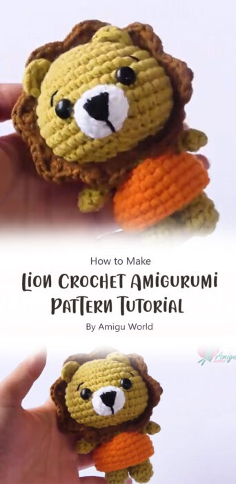 Lion Crochet Amigurumi Pattern Tutorial By Amigu World