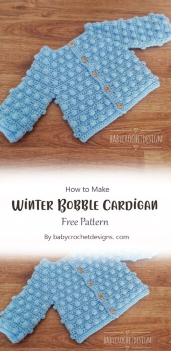 Winter Bobble Cardigan By babycrochetdesigns. com