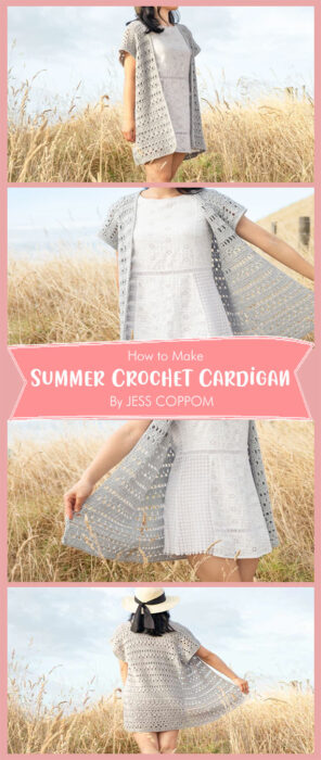 Summer Crochet Cardigan - Free Pattern By JESS COPPOM