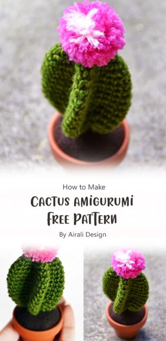 Cactus amigurumi - Free Pattern By Airali Design