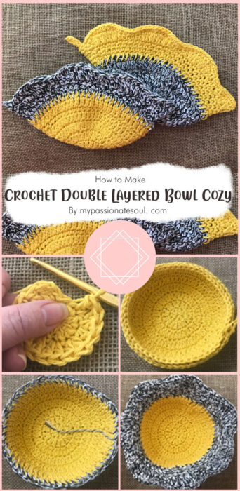 Crochet Double Layered Bowl Cozy By mypassionatesoul. com