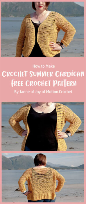 Crochet Summer Cardigan - Free Crochet Pattern By Janne of Joy of Motion Crochet