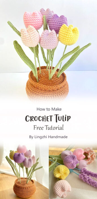 Crochet Tulip By Lingzhi Handmade