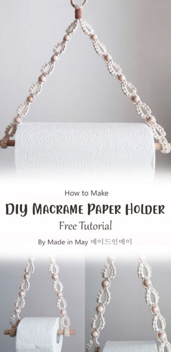 DIY Macrame Paper Holder By Made in May 메이드인메이