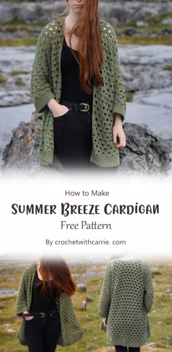 Summer Breeze Cardigan By crochetwithcarrie. com