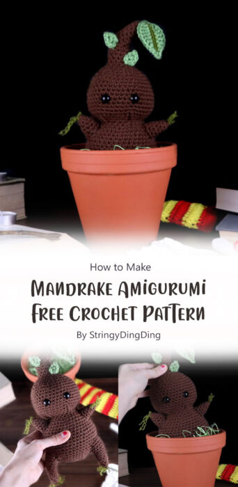 Mandrake Amigurumi - Free Crochet Pattern By StringyDingDing