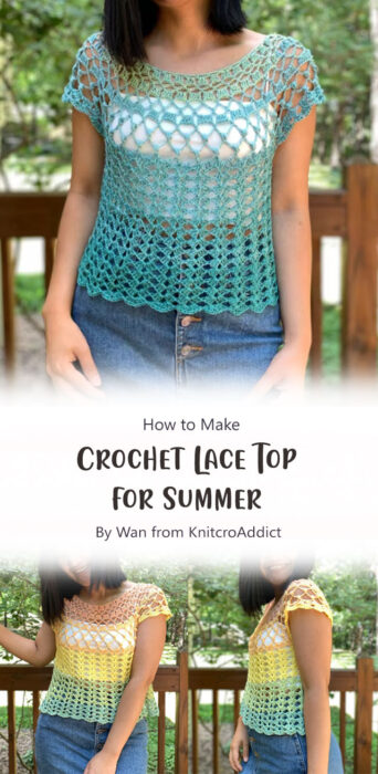 Crochet Lace Top for Summer By Wan from KnitcroAddict