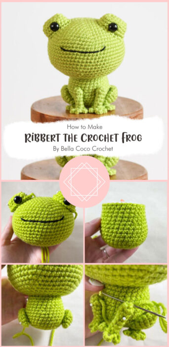 Ribbert the Crochet Frog By Bella Coco Crochet
