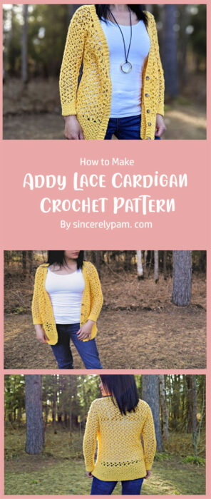 Addy Lace Cardigan Crochet Pattern By sincerelypam. com