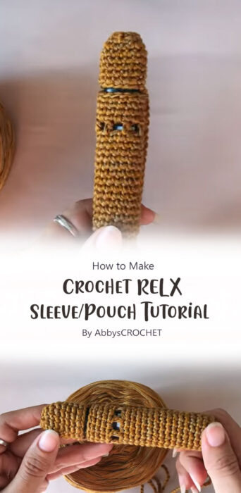 Crochet RELX Sleeve/Pouch Tutorial (Vape/E-Cigarette Pouch) By AbbysCROCHET