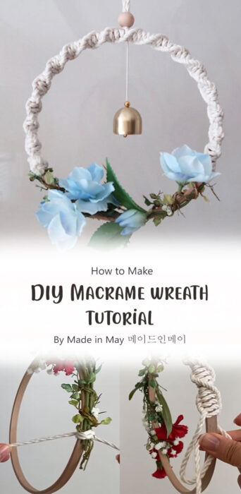 DIY Macrame wreath tutorial By Made in May 메이드인메이