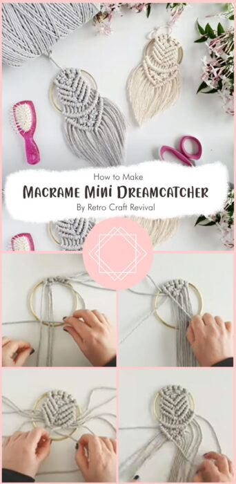 Macrame Mini Dreamcatcher By Retro Craft Revival