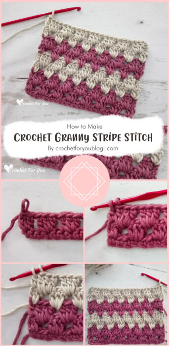 Crochet Granny Stripe Stitch Tutorial for Beginners By crochetforyoublog. com