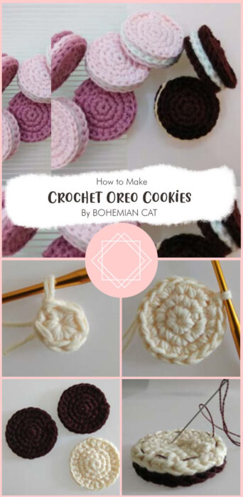 Crochet Oreo Cookies By BOHEMIAN CAT
