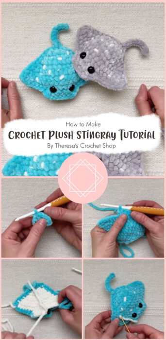 Crochet Plush Stingray Tutorial By Theresa's Crochet Shop
