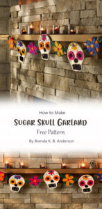 Easy Skull Garland Free Crochet Pattern Ideas - Carolinamontoni.com