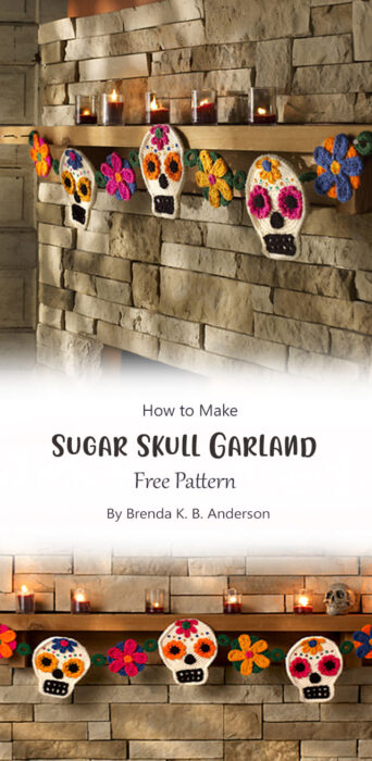 Sugar Skull Garland By Brenda K. B. Anderson