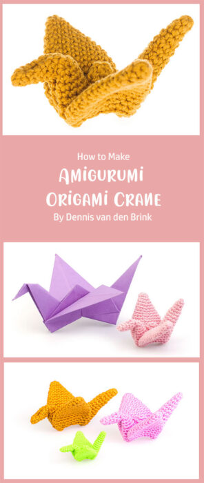 Amigurumi Origami Crane By Dennis van den Brink