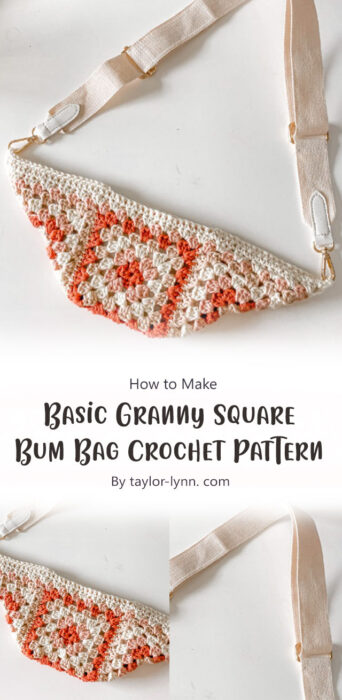 Basic Granny Square Bum Bag Crochet Pattern By taylor-lynn. com
