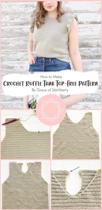 Crochet Ruffle Tank Top - Free Crochet Pattern By Grace of Stitchberry