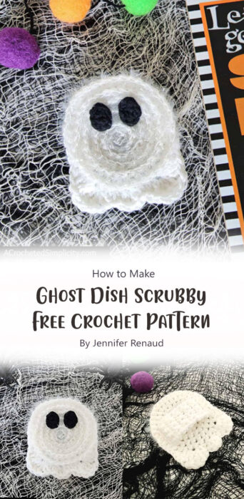 Ghost Dish Scrubby - Free Crochet Pattern By Jennifer Renaud