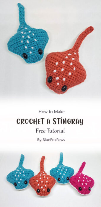 How to crochet a Stingray By BlueFoxPaws