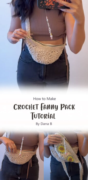 Crochet Fanny Pack Tutorial By Dana B