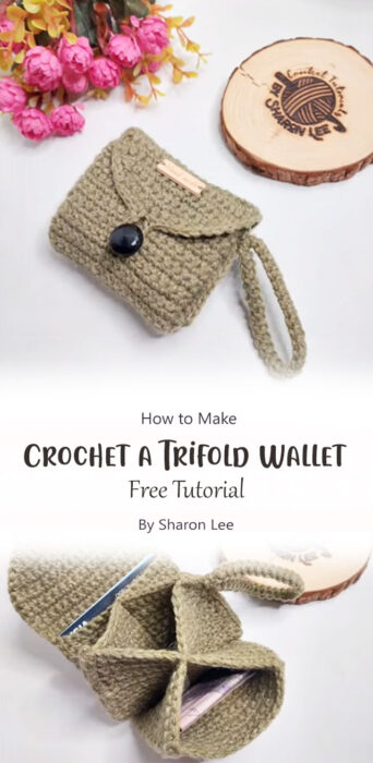 How to Crochet a Trifold Wallet By Sharon Lee