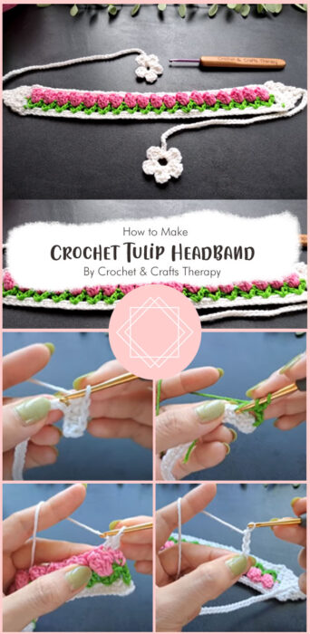Crochet Tulip Headband - Easy Tutorial for Beginner By Crochet &​ Crafts​ Therapy
