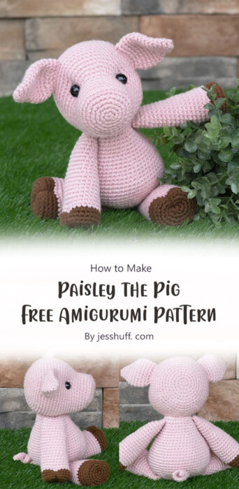 Paisley the Pig Free Amigurumi Pattern By jesshuff. com