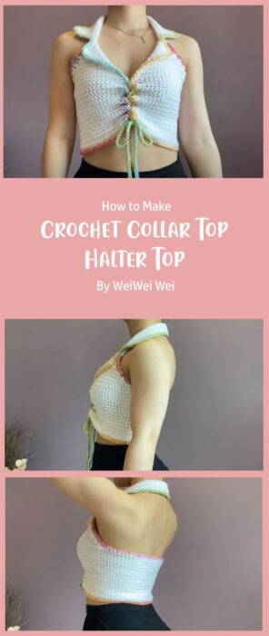 Crochet Collar Top - Halter Top By WeiWei Wei