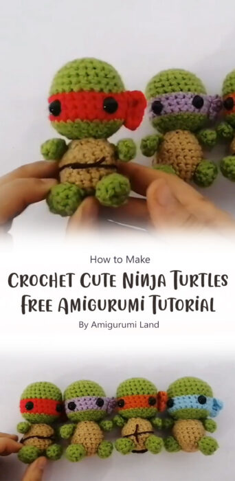 Crochet Cute Ninja Turtles Free Amigurumi Pattern By Amigurumi Land