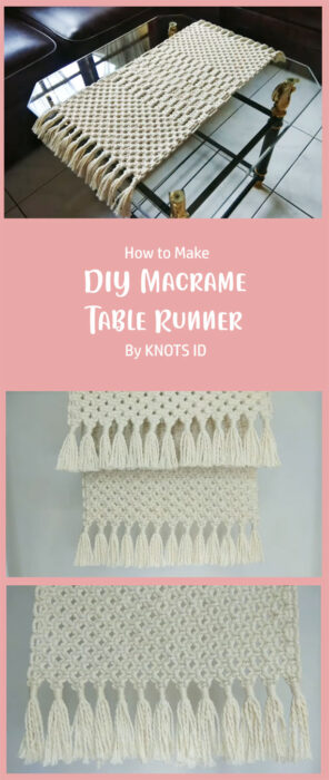 DIY Macrame Table Runner By KNOTS ID