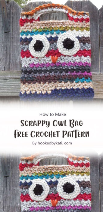 Scrappy Owl Bag - Free Crochet Pattern By hookedbykati. com