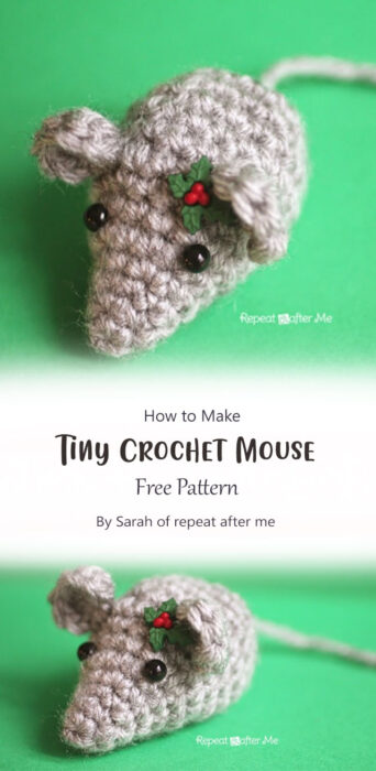 Tiny Crochet Mouse By Sarah of repeat after me