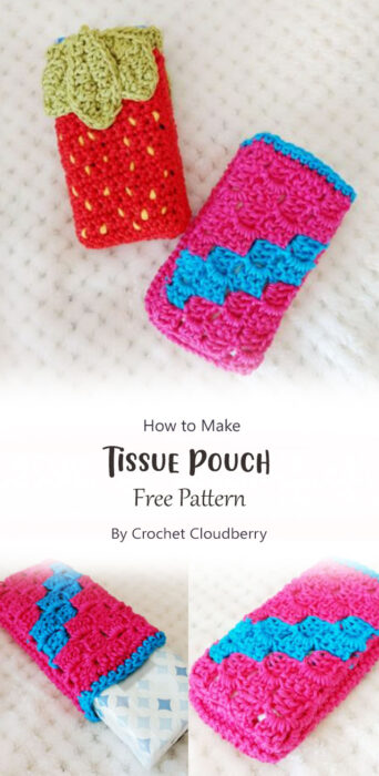 Tissue Pouch By Crochet Cloudberry