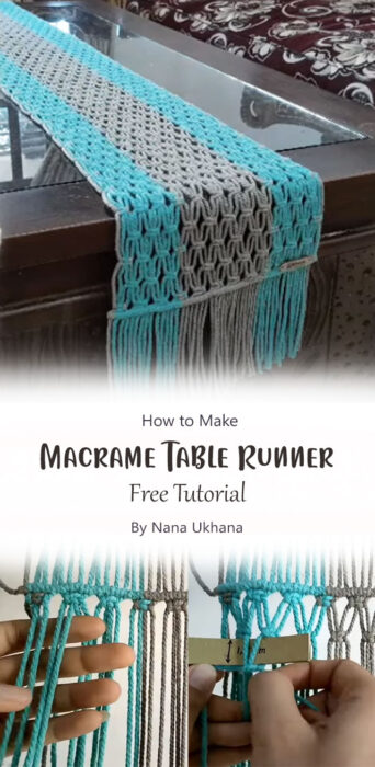 Macrame Table Runner By Nana Ukhana