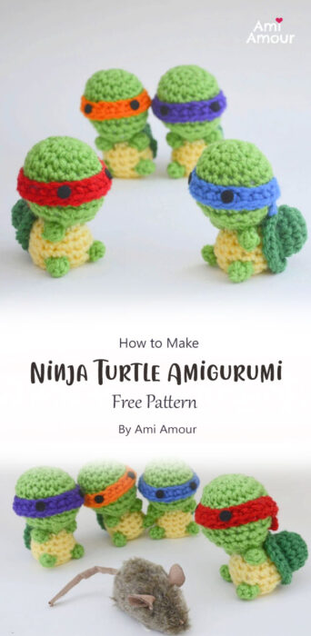 Ninja Turtle Amigurumi By Ami Amour