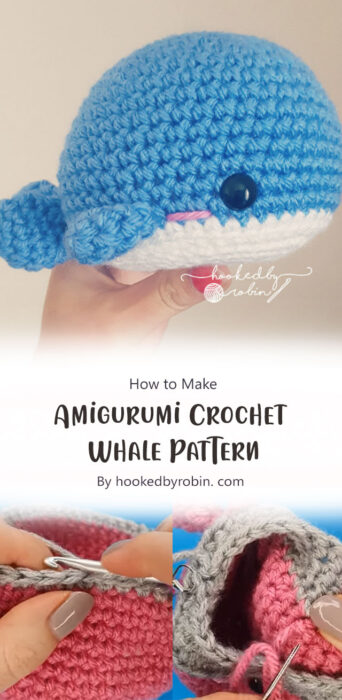 Amigurumi Crochet Whale Pattern By hookedbyrobin. com